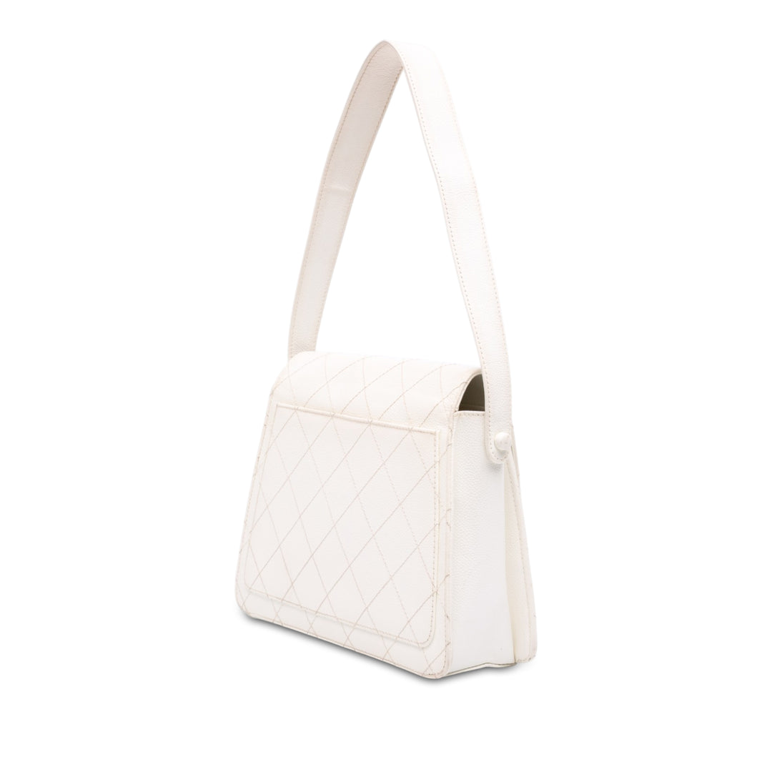 Chanel CC Matelassé Sac Cuir caviar