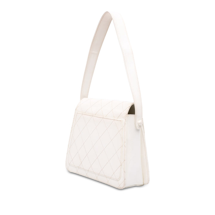 Chanel CC Matelassé Sac Cuir caviar