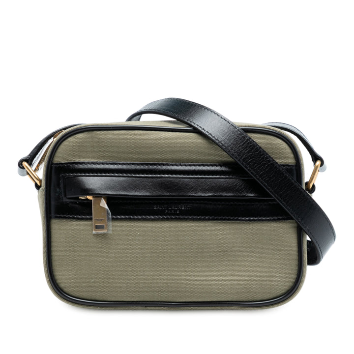 Saint Laurent Small Toile Camp Sac caméra