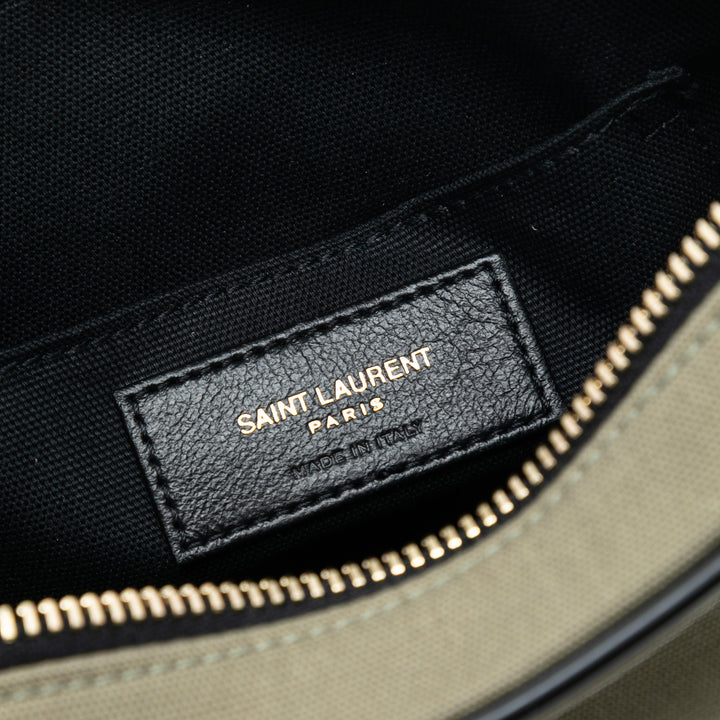 Saint Laurent Small Toile Camp Sac caméra