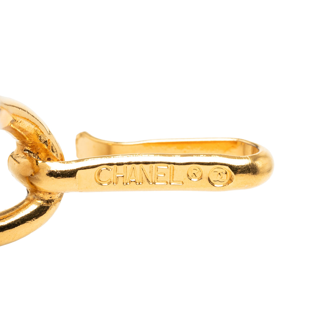CC plaqué Medallion Chaîne Ceinture Doré