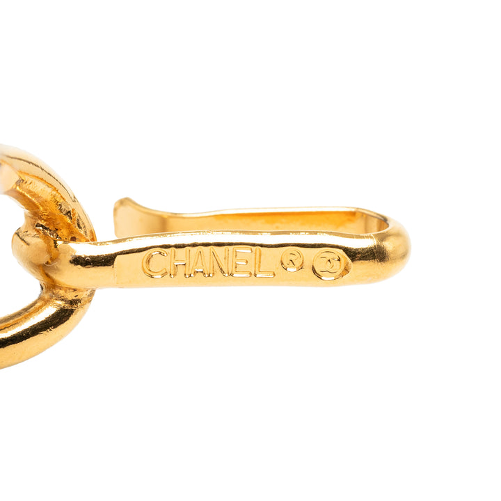 CC plaqué Medallion Chaîne Ceinture Doré