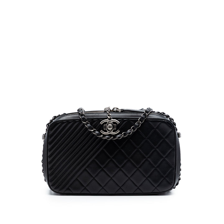 Chanel Medium Matelassé Cuir d’agneau Coco Boy Sac caméra