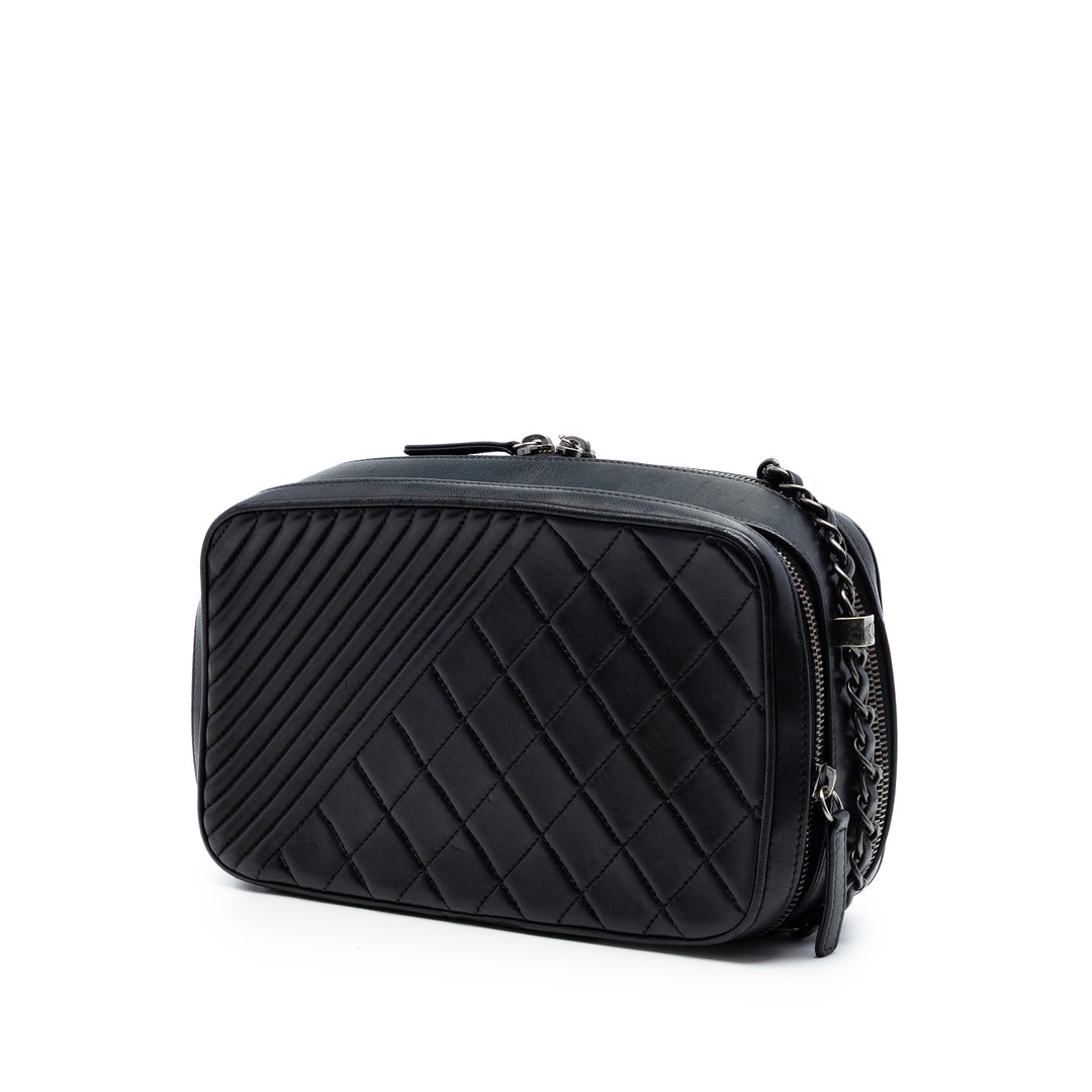 Chanel Medium Matelassé Cuir d’agneau Coco Boy Sac caméra