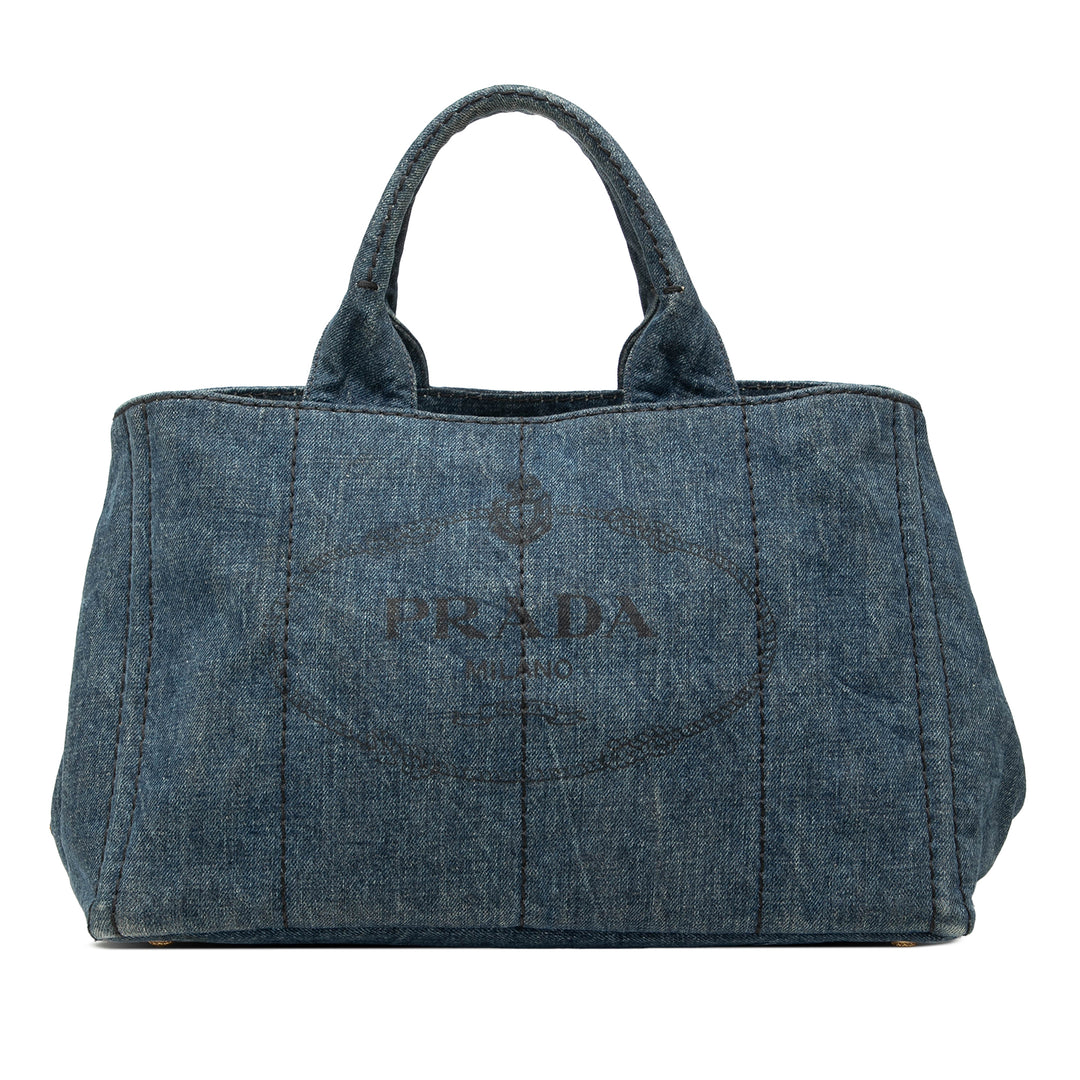 Prada Canapa Logo Cabas Grand Jean