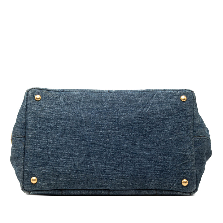 Prada Canapa Logo Cabas Grand Jean