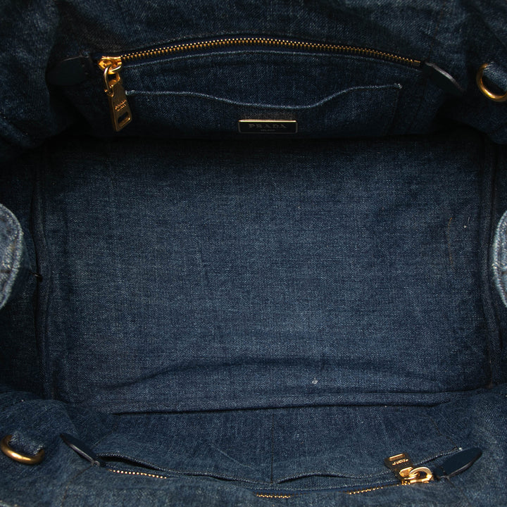 Prada Canapa Logo Cabas Grand Jean