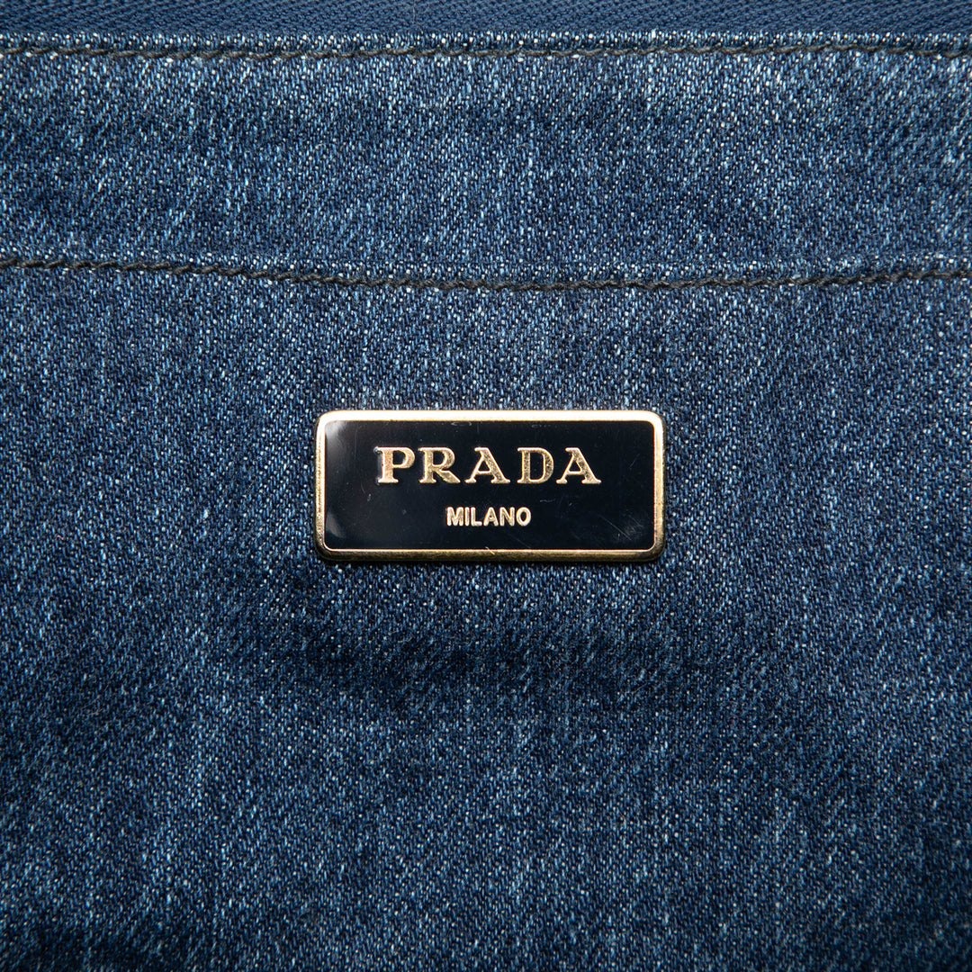 Prada Canapa Logo Cabas Grand Jean