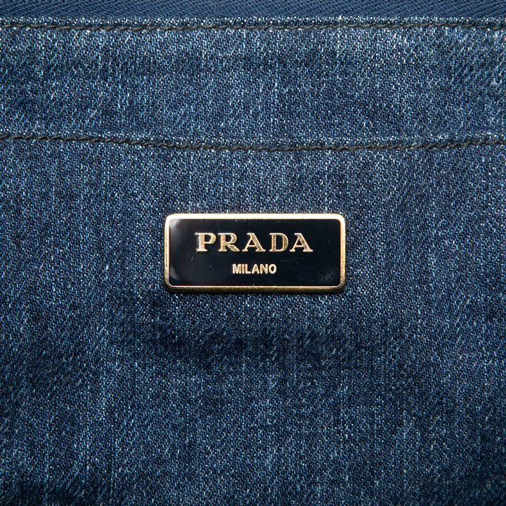 Prada Canapa Logo Cabas Grand Jean