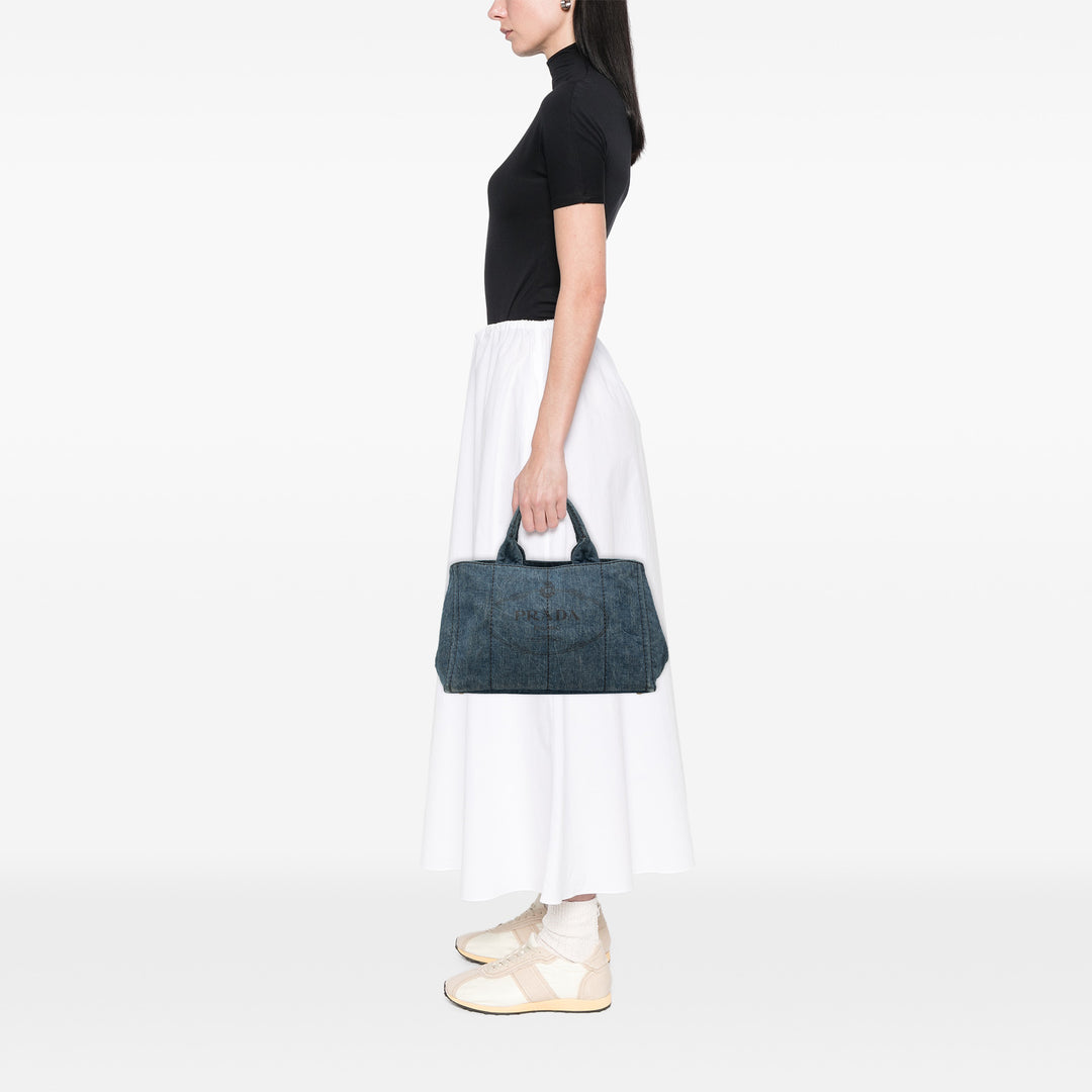 Prada Canapa Logo Cabas Grand Jean