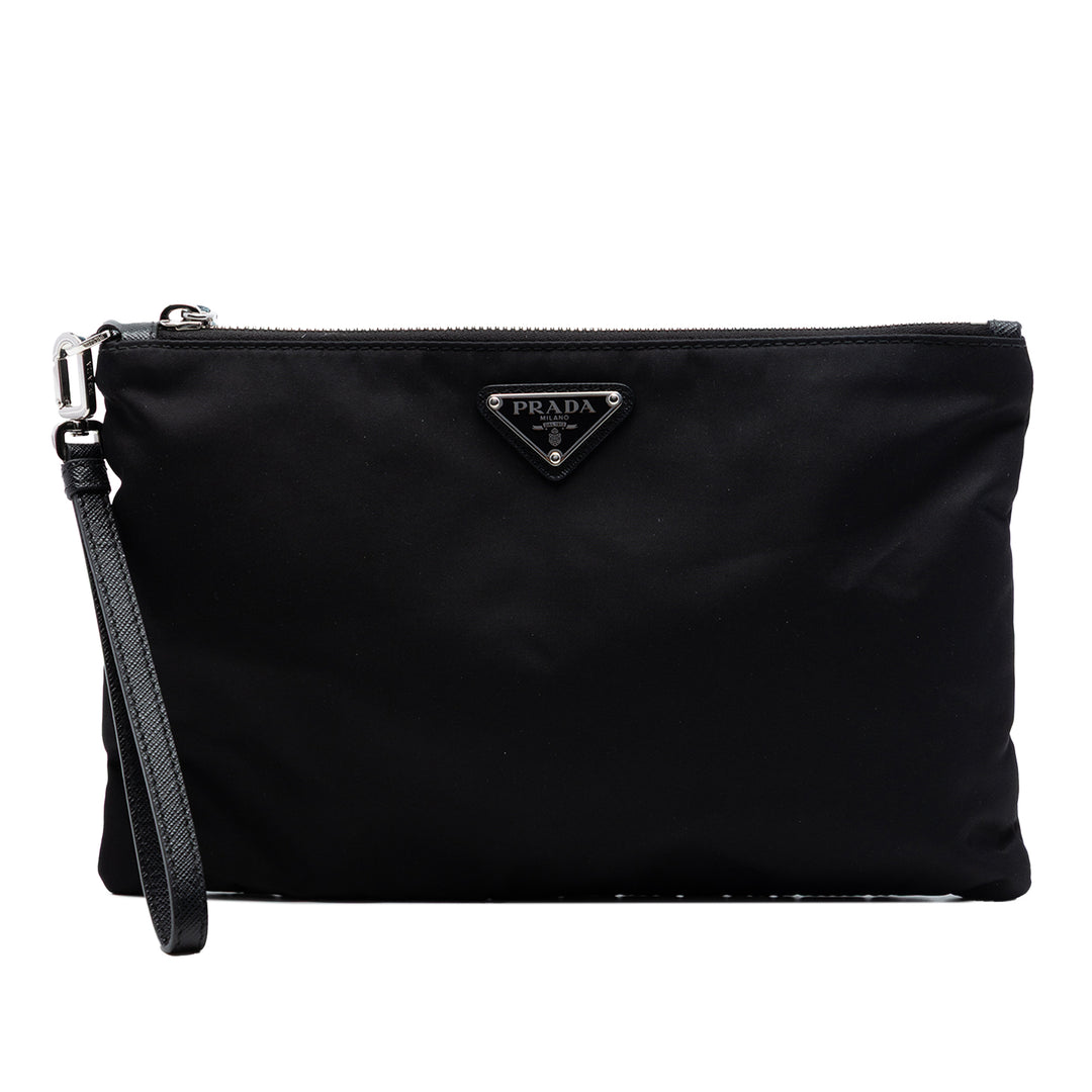 Prada Re Nylon Wristlet Pochette