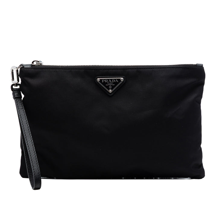 Prada Re Nylon Wristlet Pochette