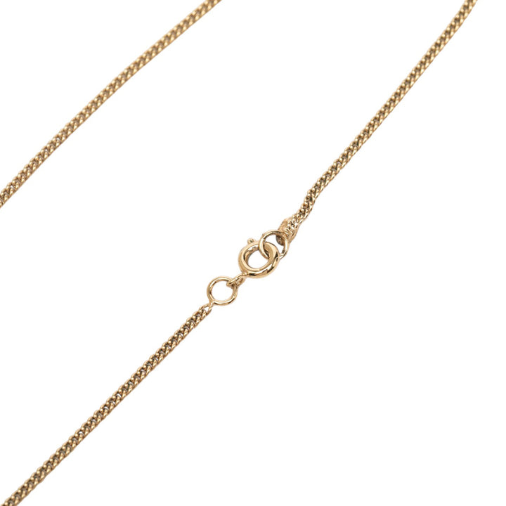 CC plaqué Strass No 5 Pendant Collier Doré