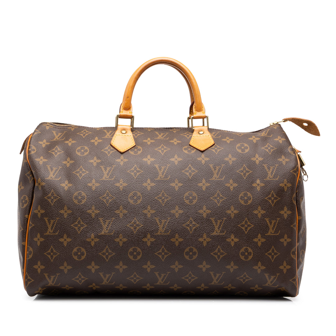 Louis Vuitton Speedy 40 Monogram Marron – vue principale – GABY PARIS