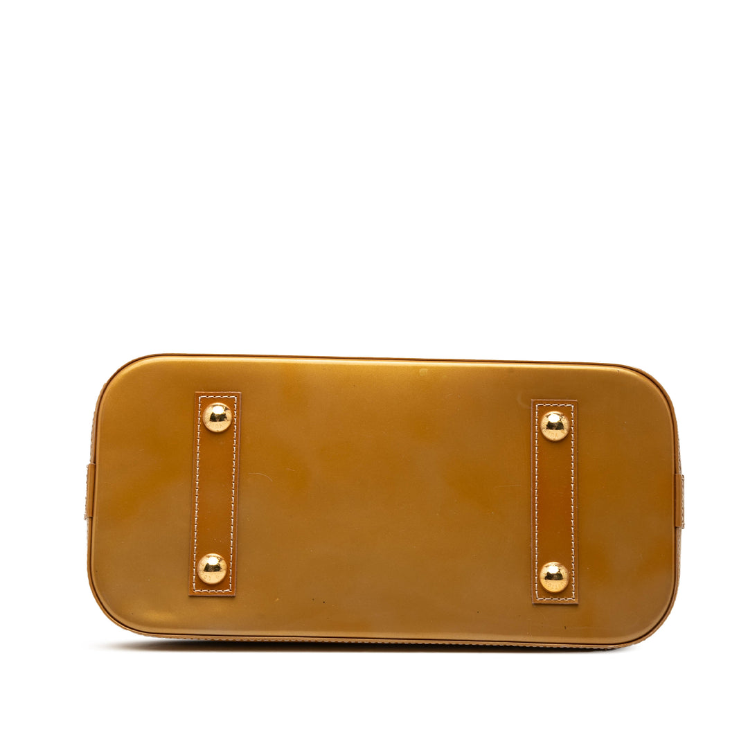 Alma PM Cuir verni Monogram Doré