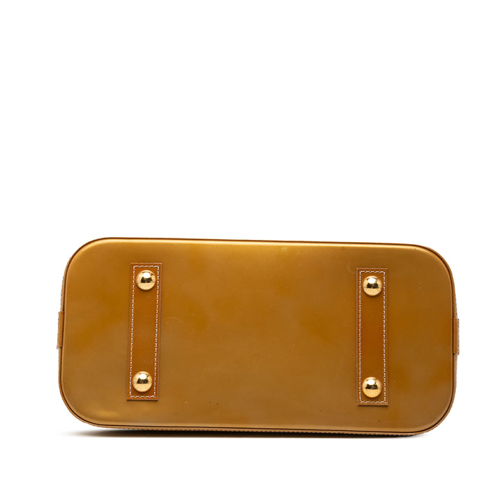 Alma PM Cuir verni Monogram Doré