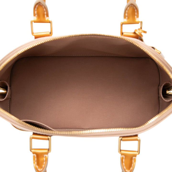 Alma PM Cuir verni Monogram Doré