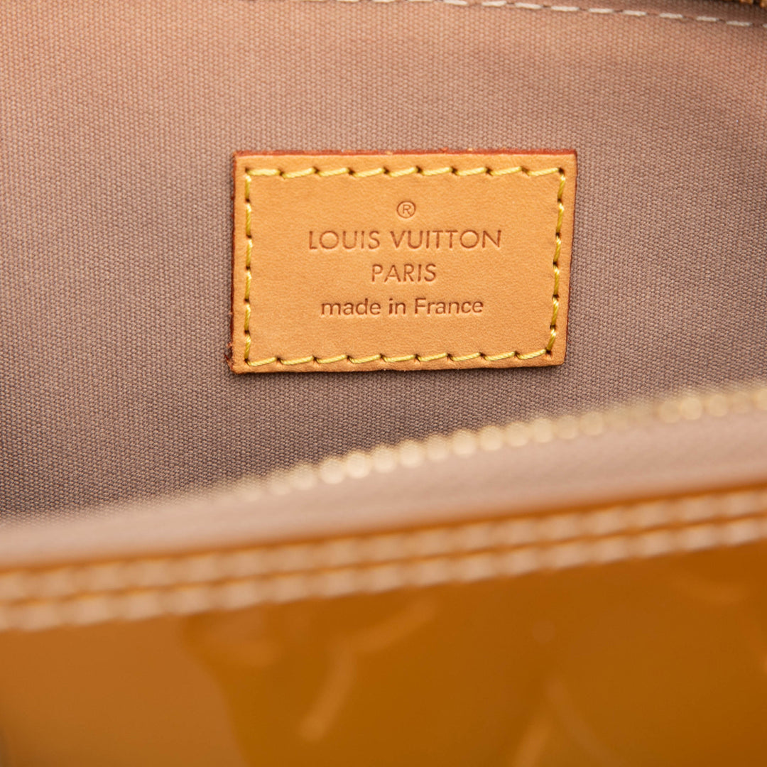 Alma PM Cuir verni Monogram Doré
