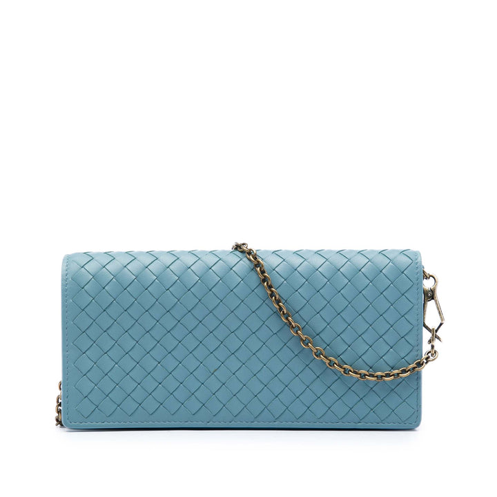 Bottega Veneta Intrecciato Wallet on Chain Cuir nappa