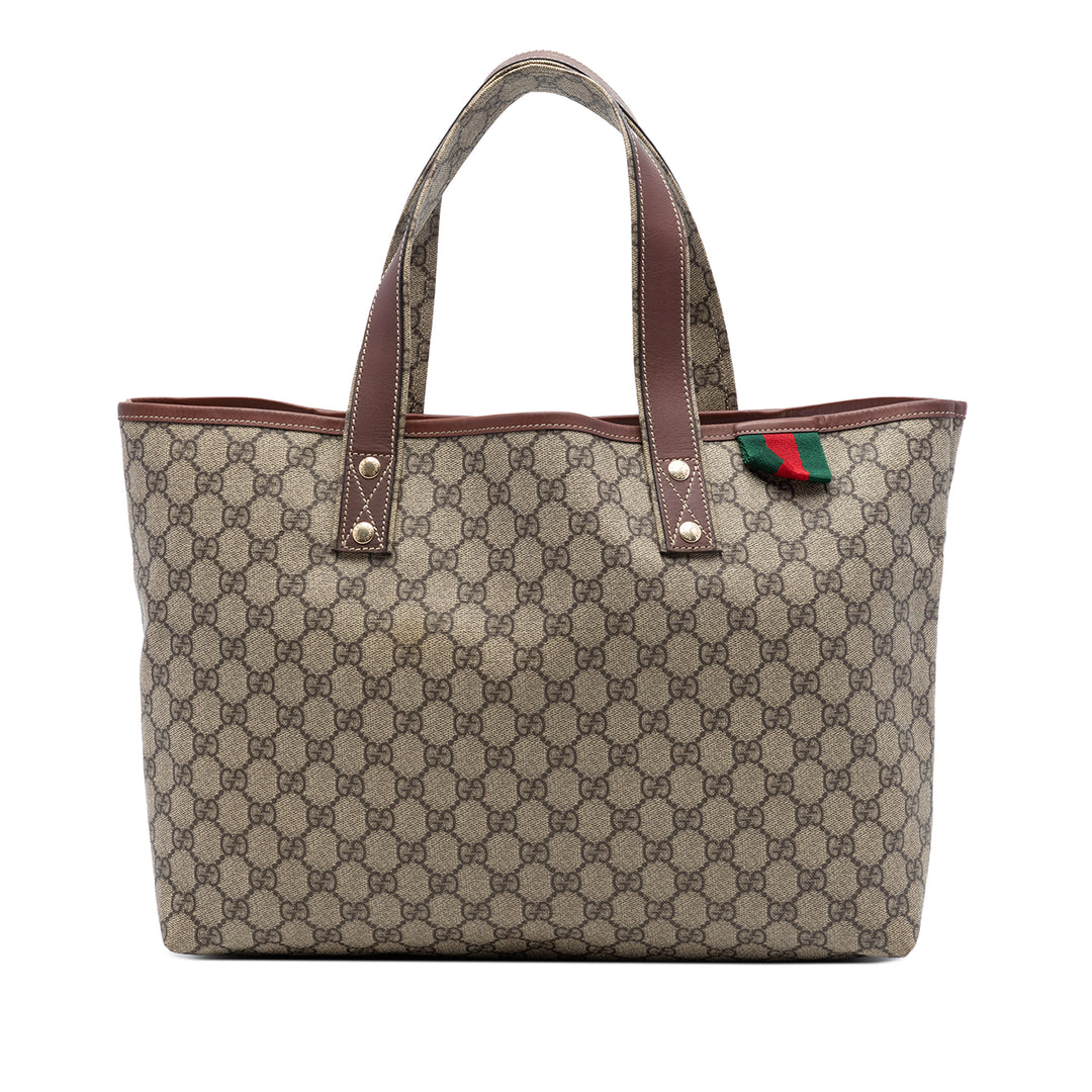 Gucci Medium GG Supreme Web Loop Cabas