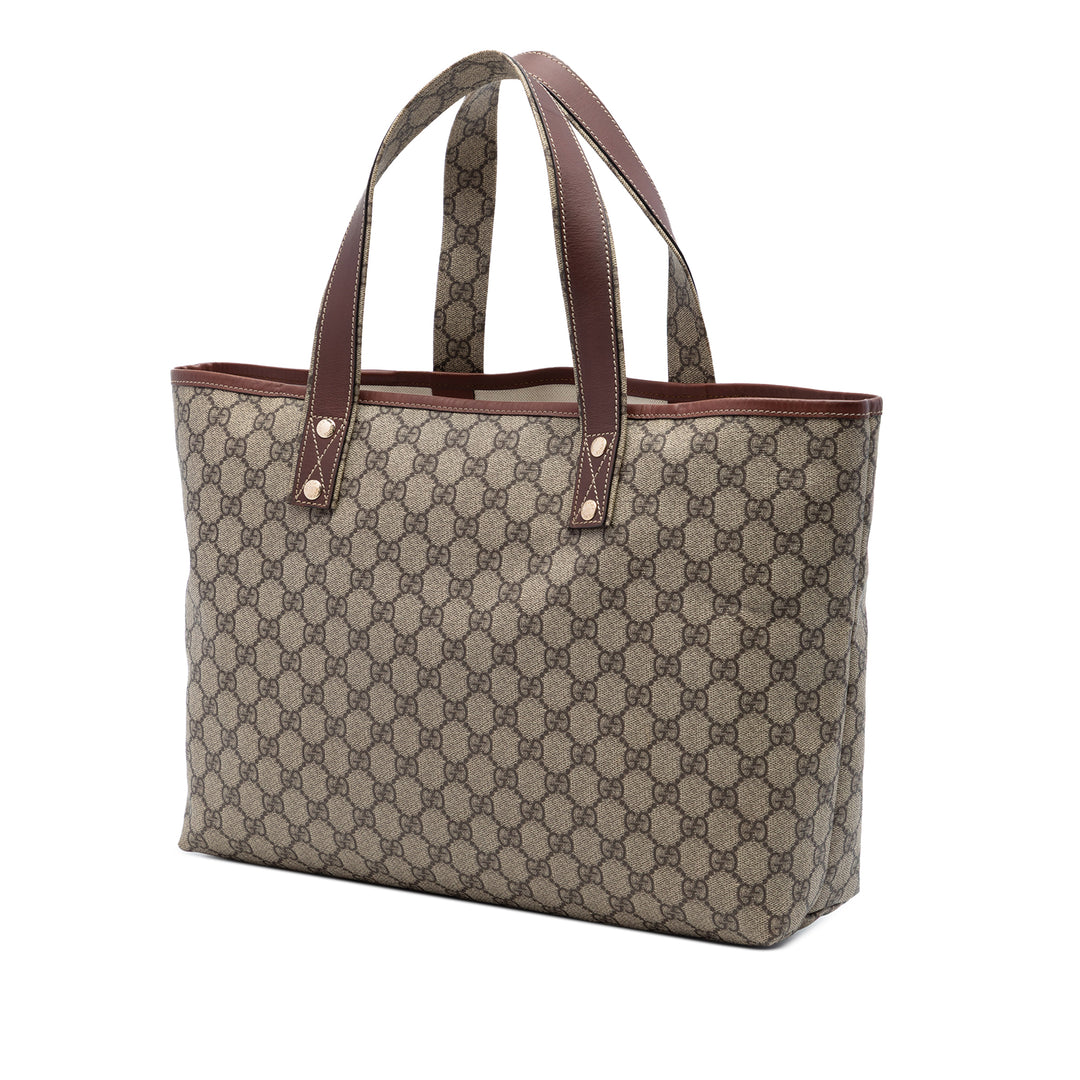 Gucci Medium GG Supreme Web Loop Cabas
