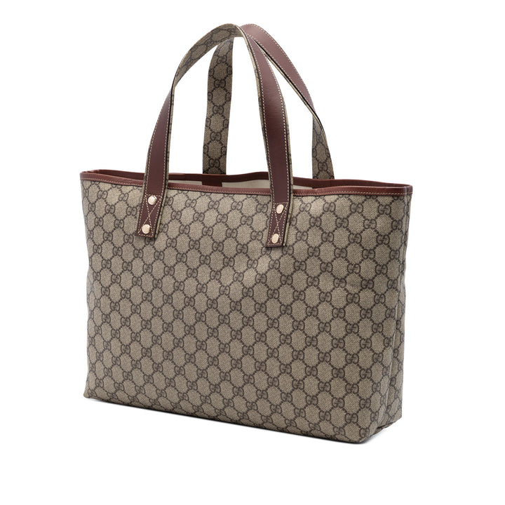 Gucci Medium GG Supreme Web Loop Cabas