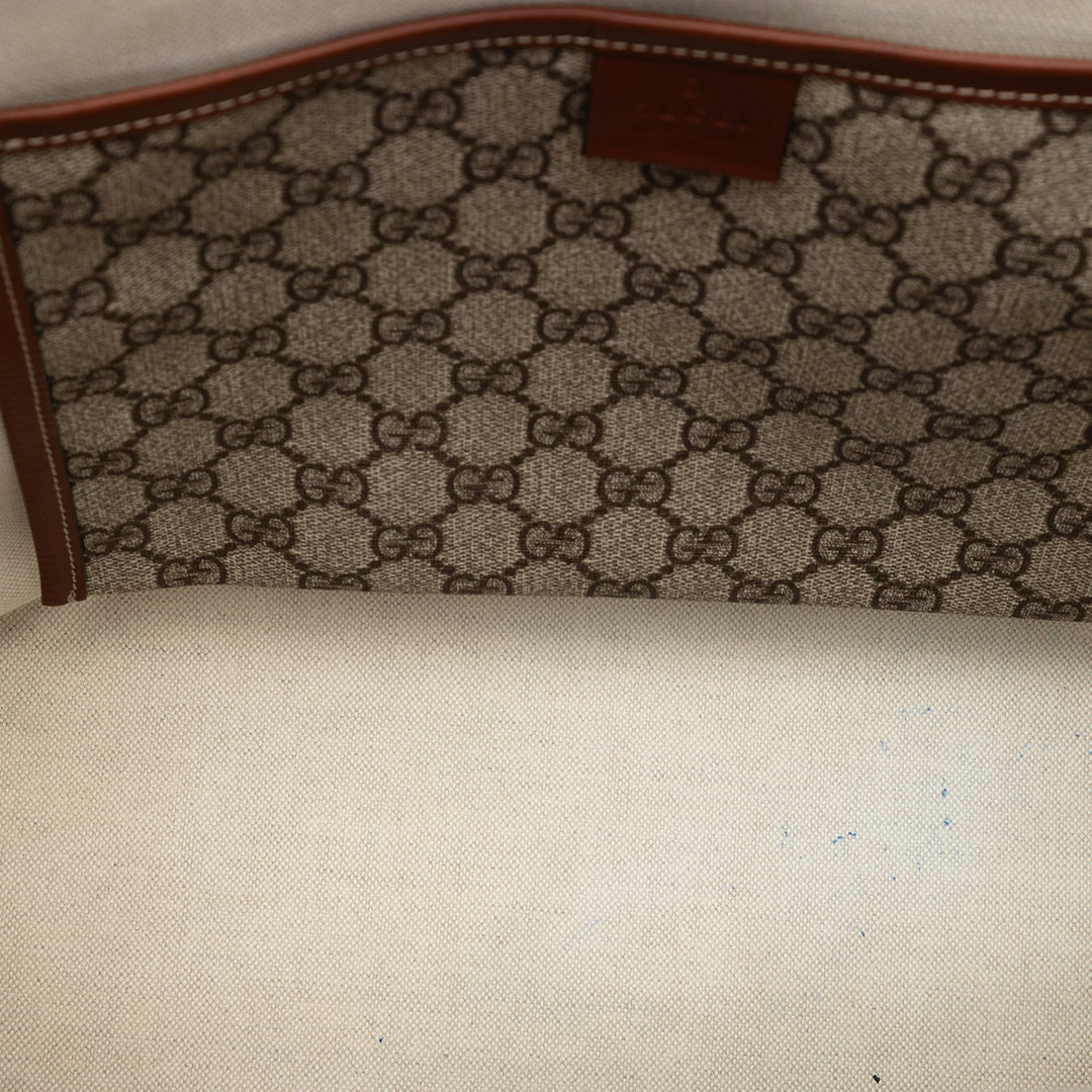 Gucci Medium GG Supreme Web Loop Cabas