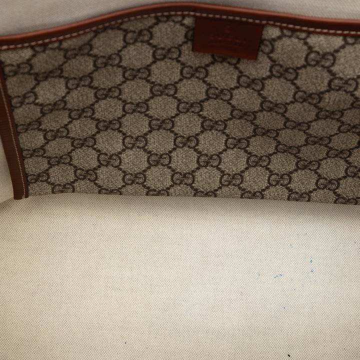 Gucci Medium GG Supreme Web Loop Cabas
