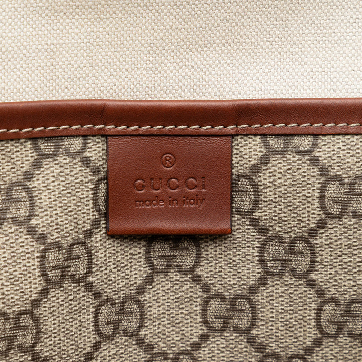 Gucci Medium GG Supreme Web Loop Cabas