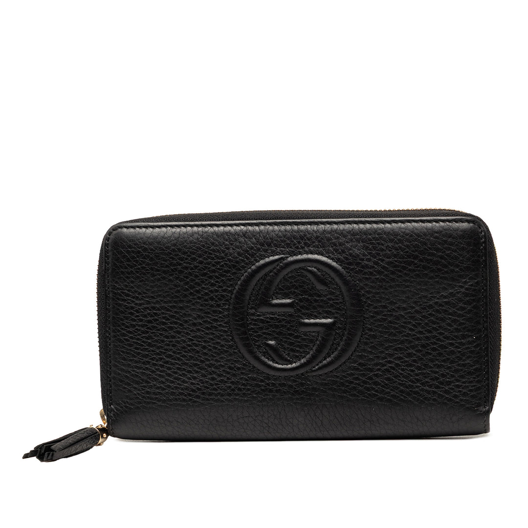 Gucci Cuir de veau Soho Zip Around Continental Portefeuille