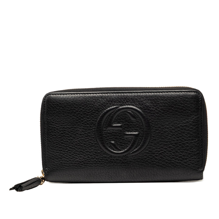 Gucci Cuir de veau Soho Zip Around Continental Portefeuille