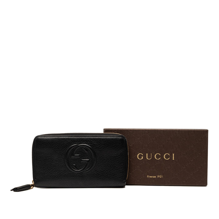 Gucci Cuir de veau Soho Zip Around Continental Portefeuille