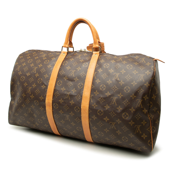 Louis Vuitton Keepall 55 Monogram Marron – vue 2 – GABY PARIS