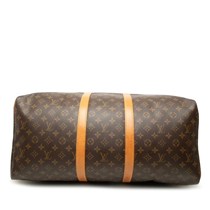 Louis Vuitton Keepall 55 Monogram Marron – vue 3 – GABY PARIS