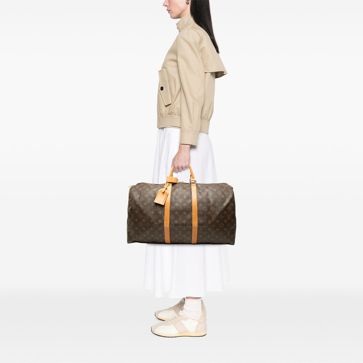 Louis Vuitton Keepall 55 Monogram Marron – vue 7 – GABY PARIS