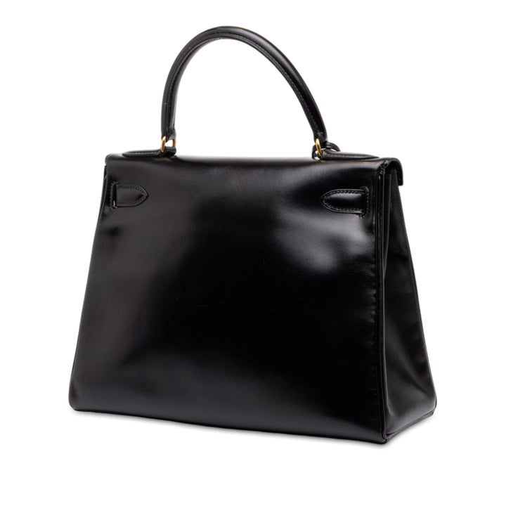 Hermès Box Veau Kelly Retourne 28 Box Noir – vue 2 – GABY PARIS