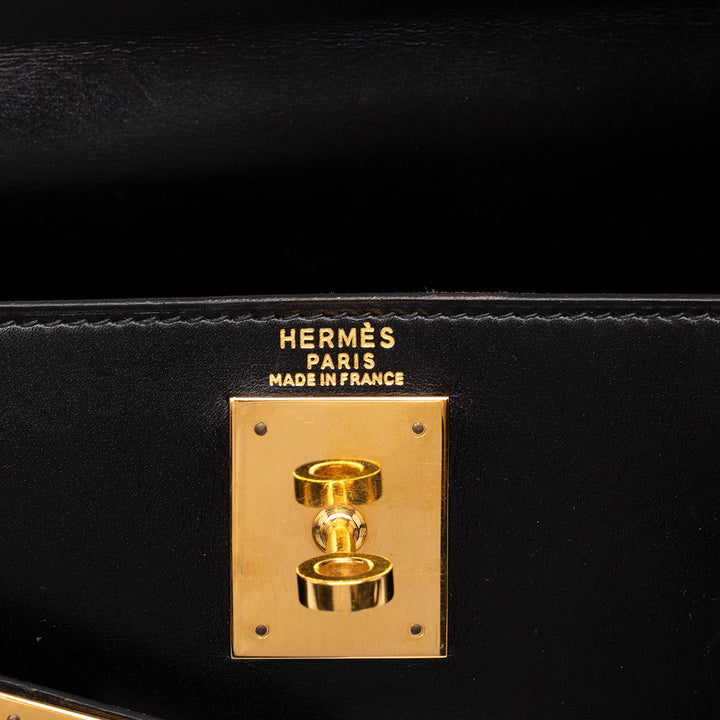 Hermès Box Veau Kelly Retourne 28 Box Noir – vue 5 – GABY PARIS
