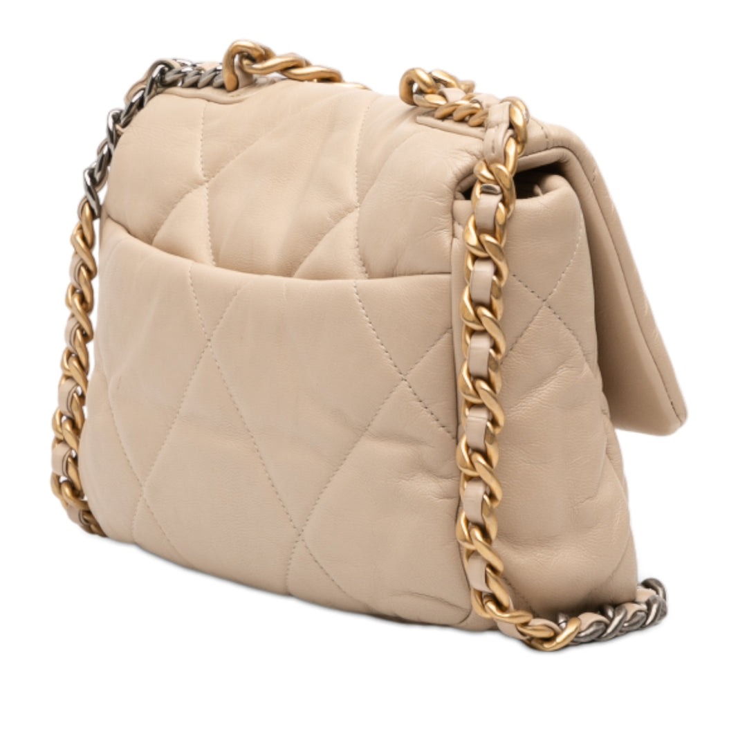 Chanel Medium Cuir d’agneau 19 à rabat