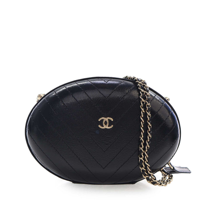Chanel Chevron Surpiqué Cuir de veau La Pausa Evening Sac