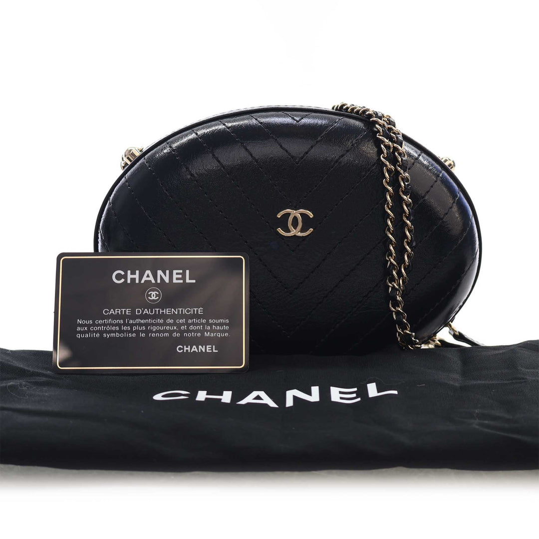 Chanel Chevron Surpiqué Cuir de veau La Pausa Evening Sac