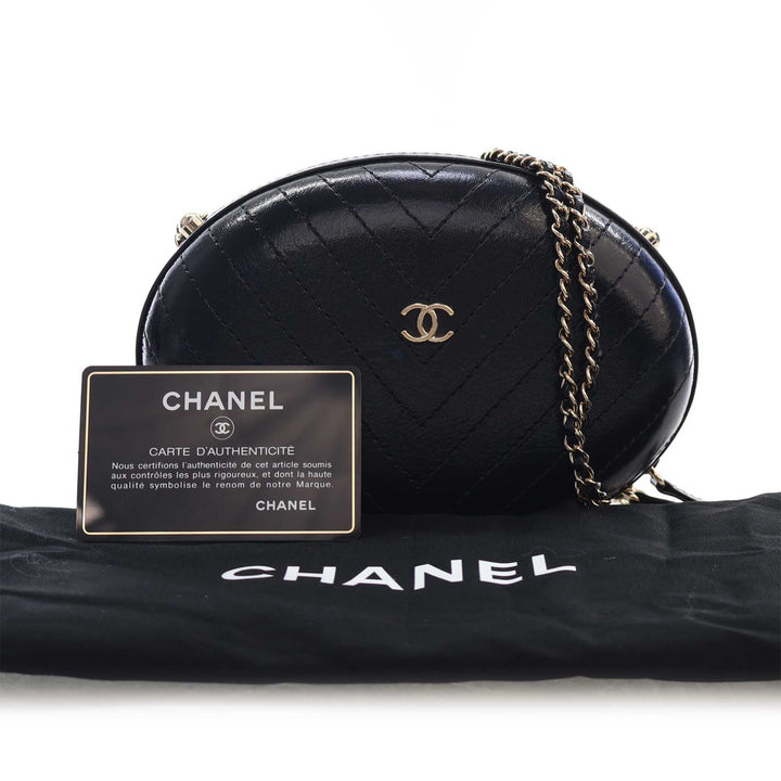 Chanel Chevron Surpiqué Cuir de veau La Pausa Evening Sac