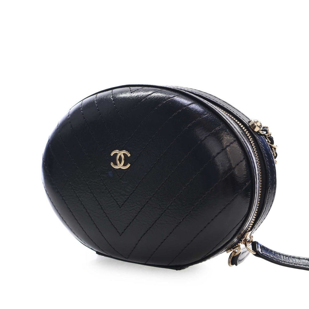 Chanel Chevron Surpiqué Cuir de veau La Pausa Evening Sac