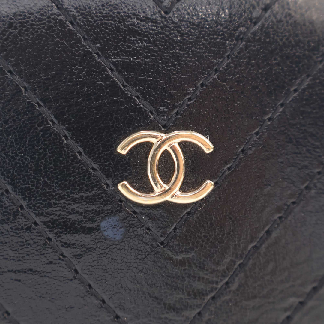 Chanel Chevron Surpiqué Cuir de veau La Pausa Evening Sac