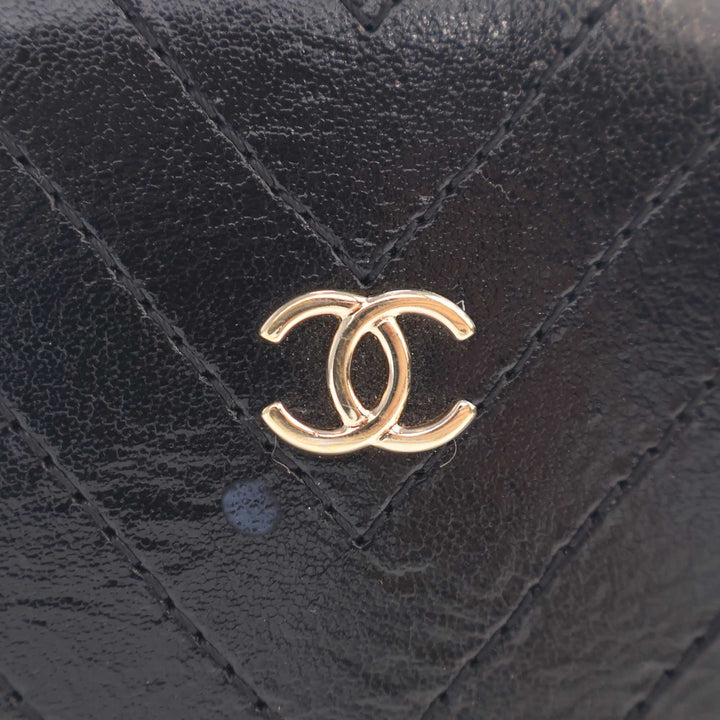 Chanel Chevron Surpiqué Cuir de veau La Pausa Evening Sac