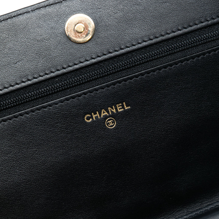 Chanel Matelassé Caviar Boy Wallet on Chain