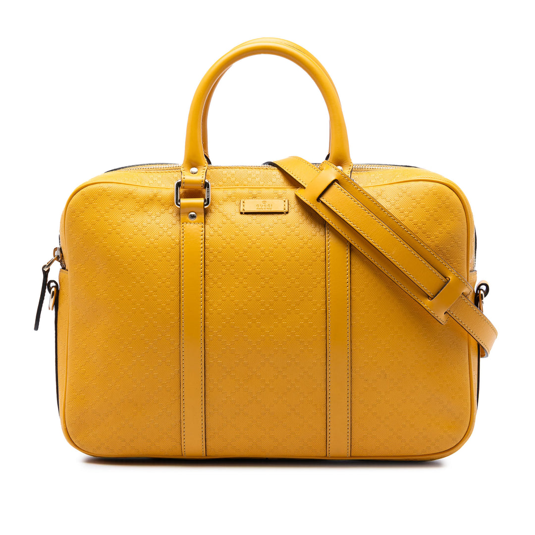 Diamante Bright Business Sac Moyen Cuir de veau Jaune