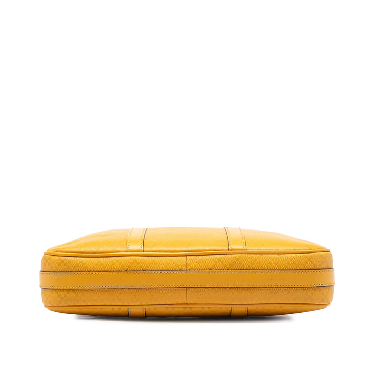 Diamante Bright Business Sac Moyen Cuir de veau Jaune