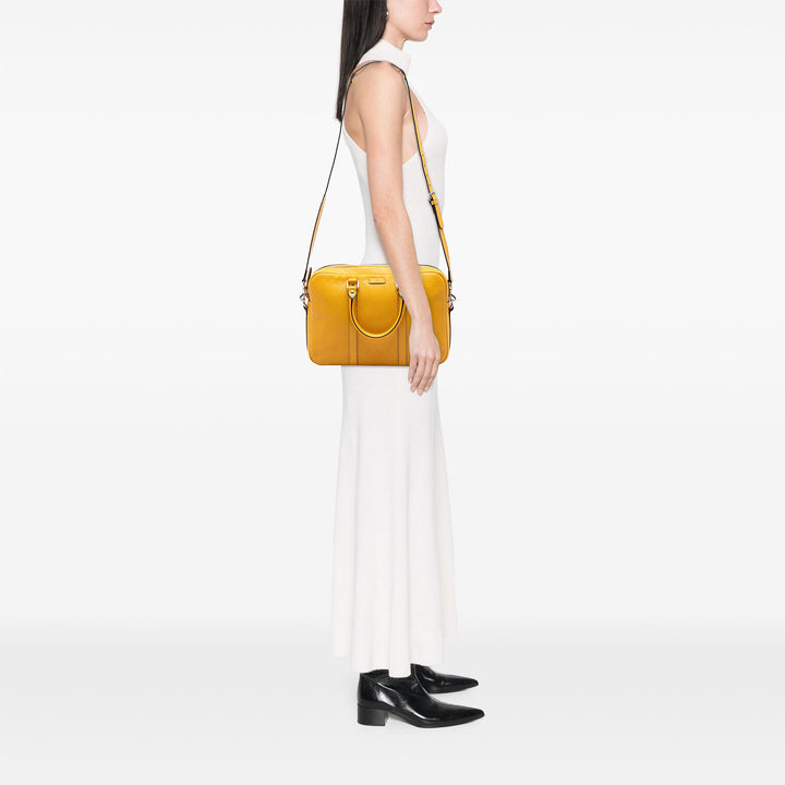 Diamante Bright Business Sac Moyen Cuir de veau Jaune