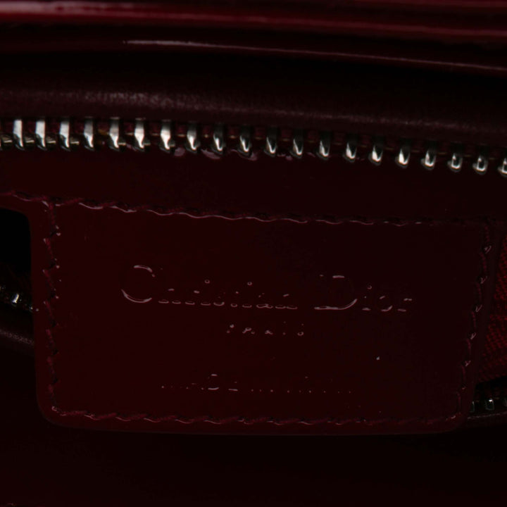 Medium Patent Cannage Lady Dior Red - Gaby Paris