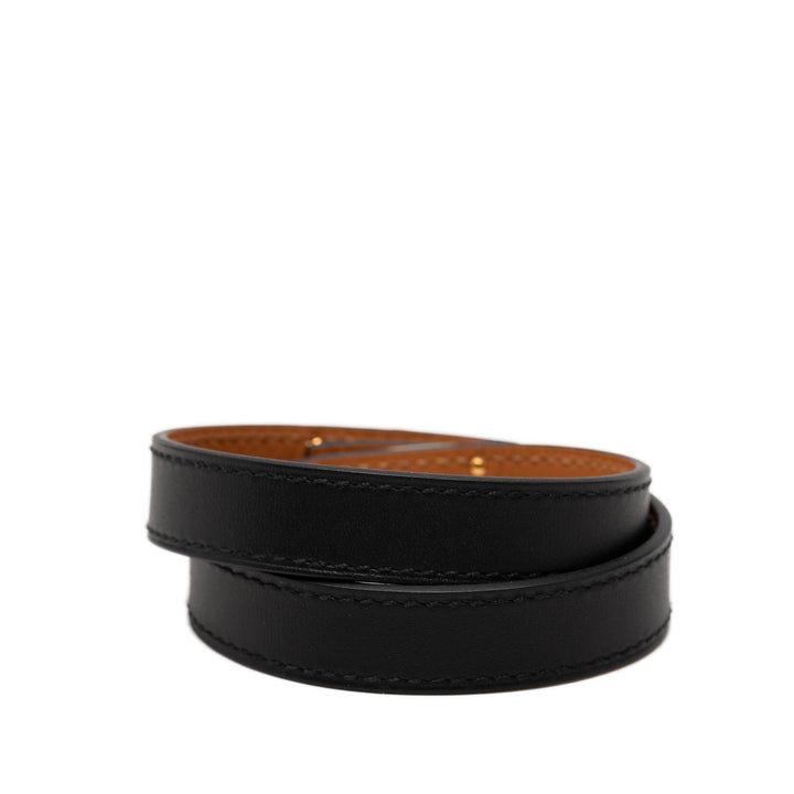 Hermès Bracelet Kelly Double Tour Swift Noir – vue 3 – GABY PARIS